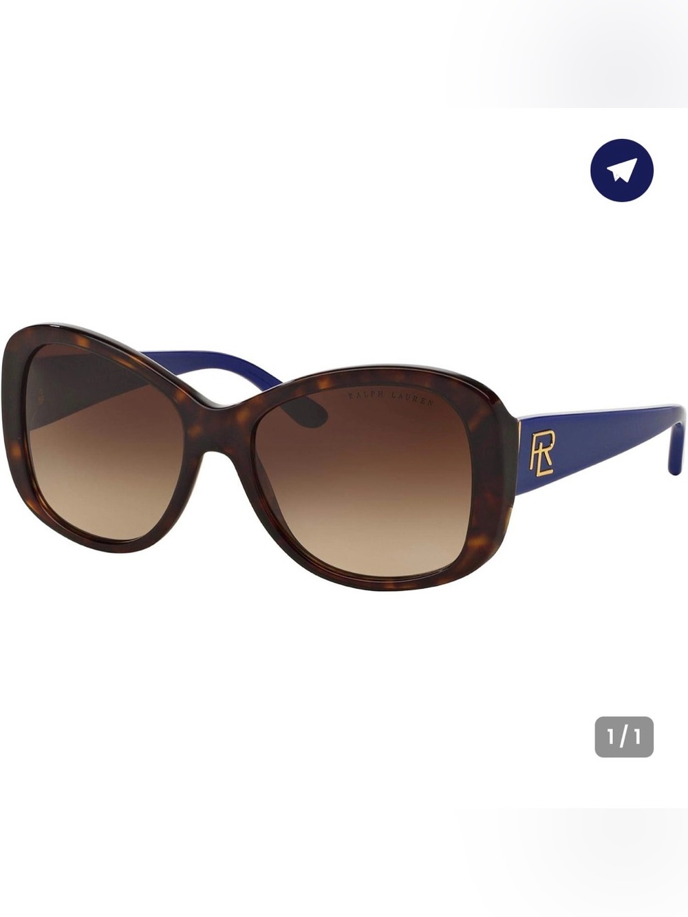 Ralph by Ralph Lauren Women's
RL8144 Rectangular Sunglasses, Shiny